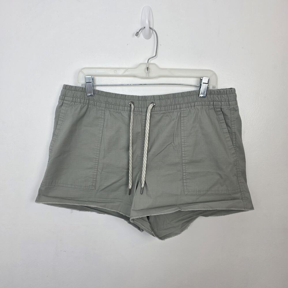 Vuori‎ Light Green Vintage Ripstop Casual Outdoor Drawstring Waist Shorts Size L